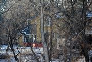 Yellow House in Winter