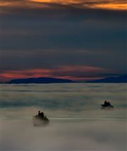 Ships in Vancouver Fog