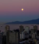 Vancouver Morning Moon
