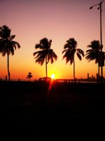 Sunset At Marine Drive