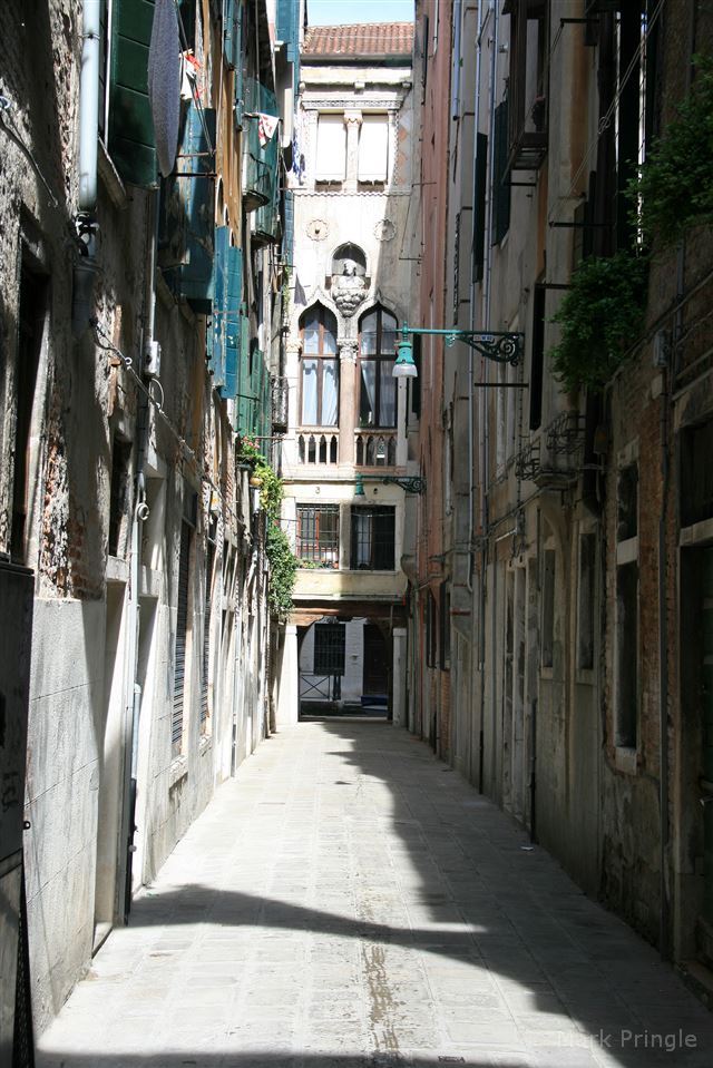 A Narrow Corridor In Venice