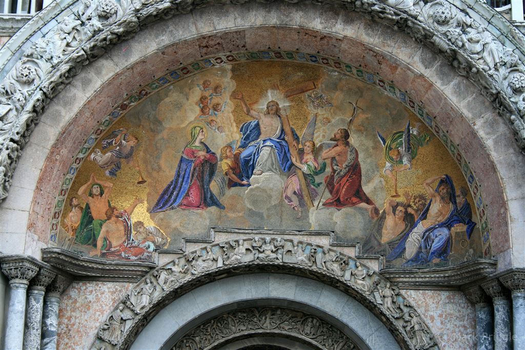 Painted Arches Of Saint Marks Basilica