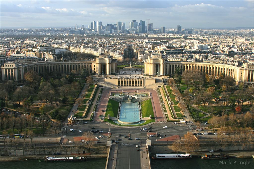 View of Palais de Chaillot from the Eiffel Tower
