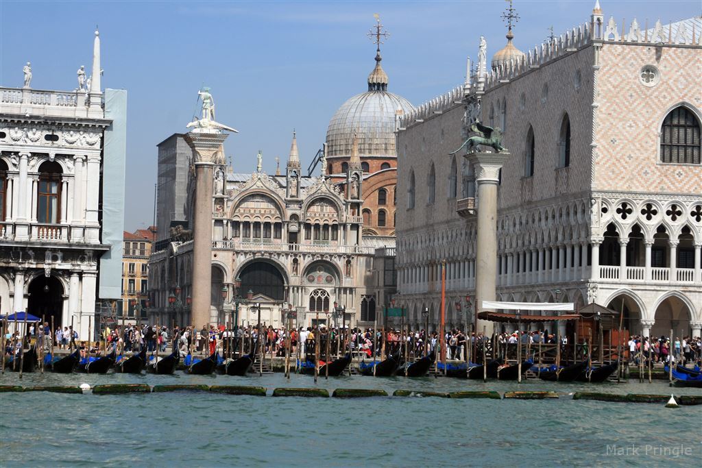 Venice Canal And Saint Marks Basilica