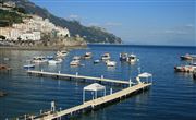 Amalfi Harbor And Boats