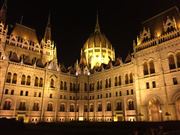 Angled View Of Hungarian Parliament Building
