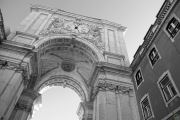 Arco Da Rua Augusta Black And White