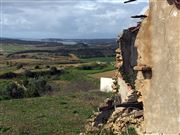 Falling Down Wall And Landscape