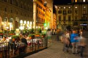 Florence Piazza At Night