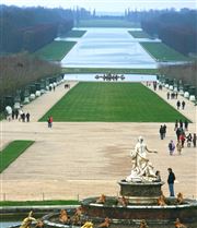 Gardens Of Palace Of Versailles And Fountain