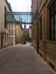 Glass Walkway In Luxembourg City
