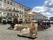 Historic Downtown Of Evora Portugal