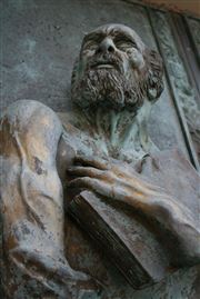 Luke On The Door Of A Church