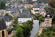 Luxembourg Old Town Aerial View