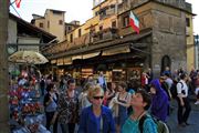 Ponte Vecchio Stores And Crowds
