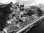 Porto Cityscape Black And White
