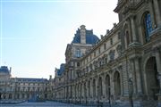 Side View Of The Louvre Museum