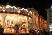 The Florence Carousel Piazza At Night