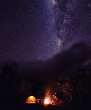 Milky Way And Campsite