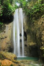 Three Cascading Water Falls Of Samboan