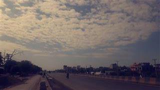 Road And Clouds