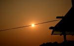 Sunset Between The Ropes