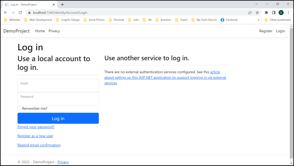 View the Login Page